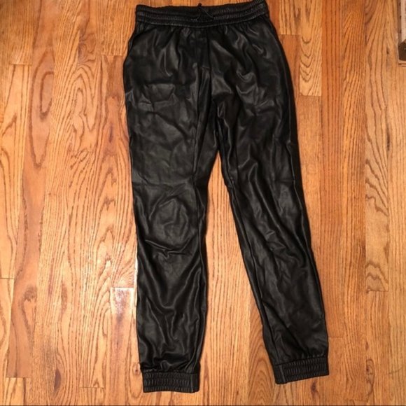 WILFRED FREE LEATHER LIKE JOGGERS - Picture 2 of 8